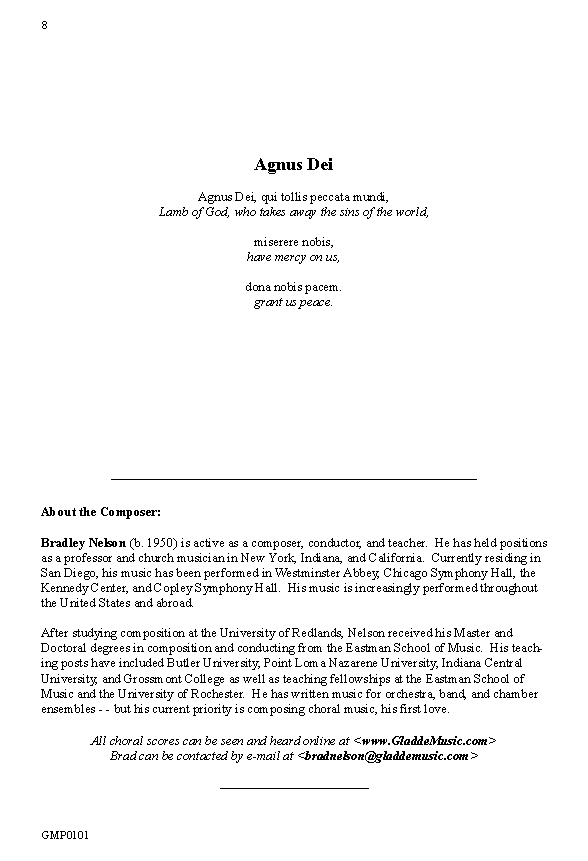 Agnus Dei, p.8