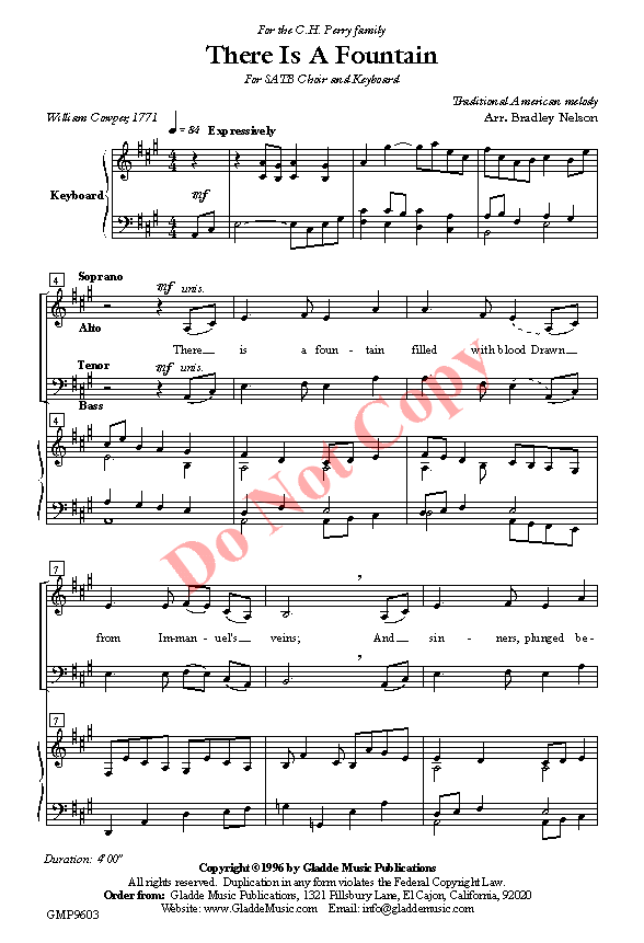 There Is A Fountain, p.1