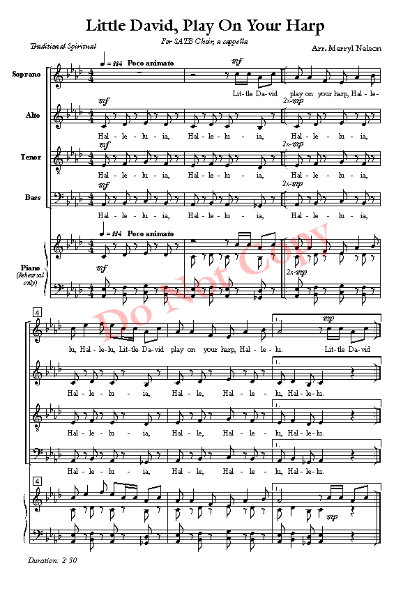 Little David, Play On Your Harp-p.1