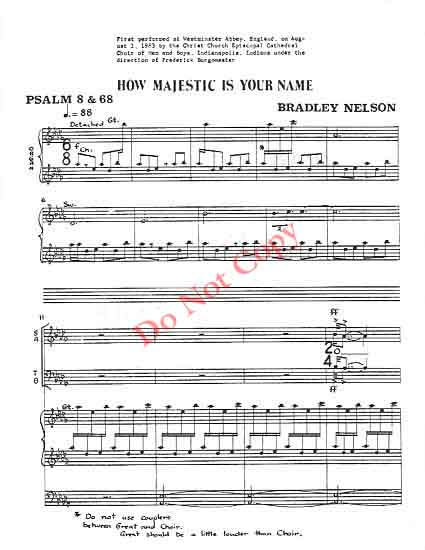 How Majestic Is Your Name,p.1