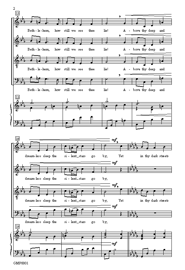 O Little Town of Bethlehem, p.2