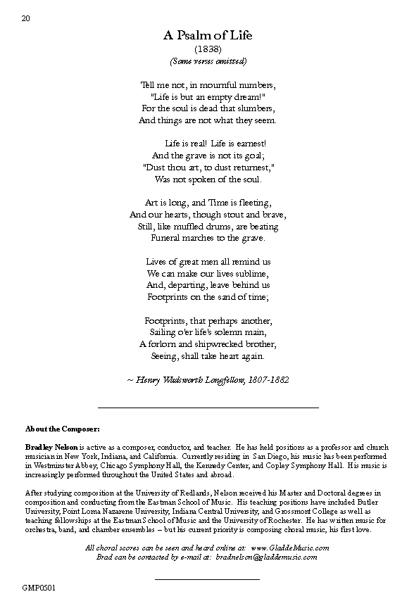 A Psalm of Life, p.20