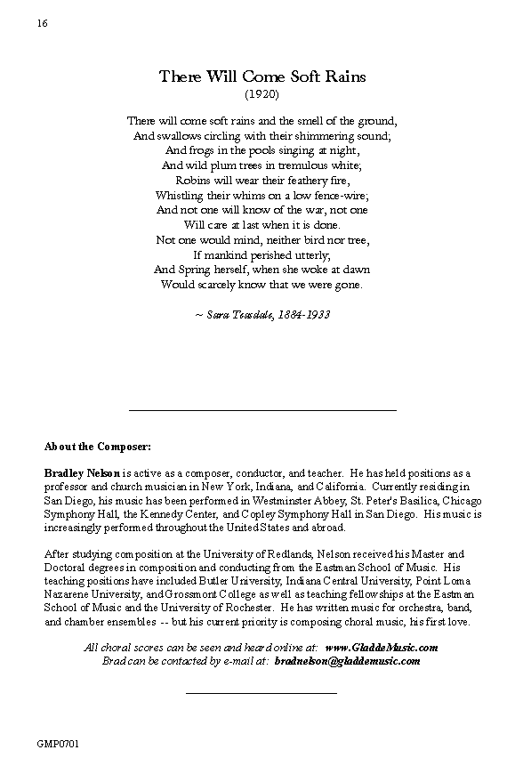 sara teasdale there will come soft rains analysis